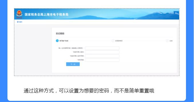 網(wǎng)上辦稅密碼忘了怎么辦？